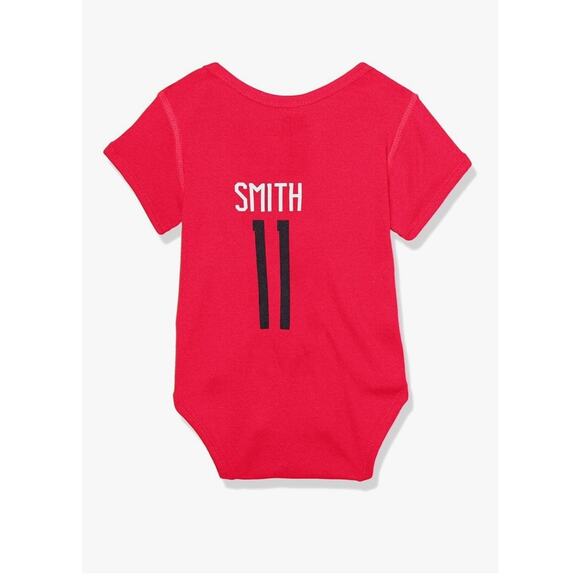 Outerstuff MLS Unisex Usa National Team, Smith Sophia Onsie, Red, 3-6 Months - Picture 2 of 4